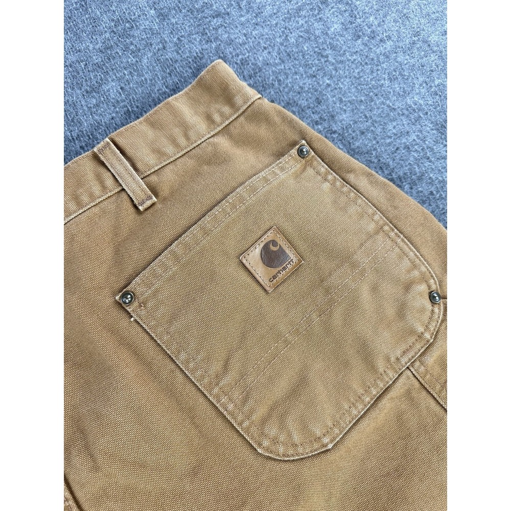 Carhartt Double Knee Cut Off Shorts Mens 40 Canvas Carpenter Workwear Streetwear - Picture 5 of 8